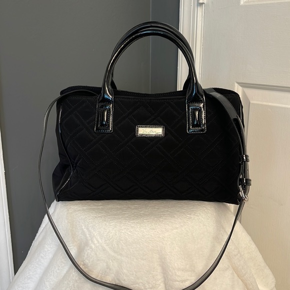 Vera Bradley Handbags - NWOT Vera Bradley Black Crossbody Shoulder Bag Magnet Snap Closure Two-Strap